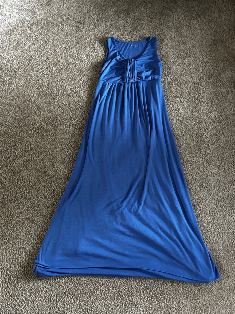 Merona Royal Blue Sleeveless Maxi Dress with Front Twist